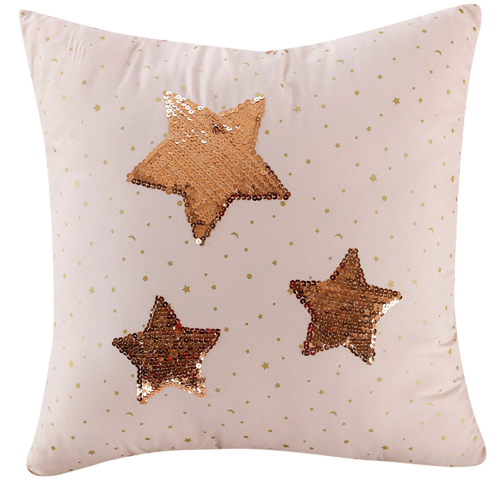 Tabitha Smocked Pink 5-Piece Microfiber Comforter Set - Full