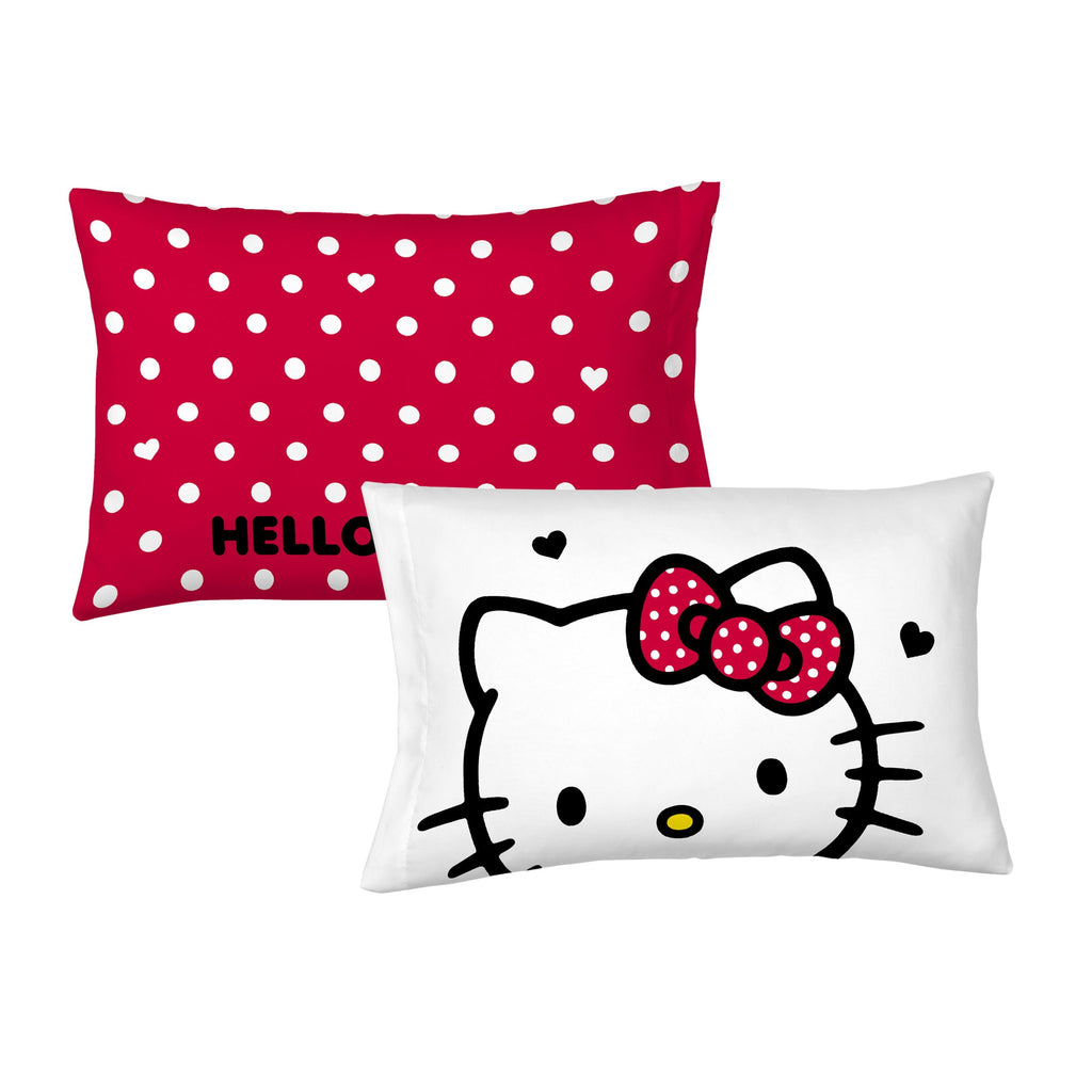 Hello Kitty Kids Queen Bed in a Bag, Comforter Sheet Set and Bonus Tote, Pink Sanrio