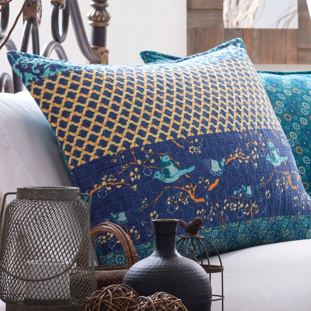 Lush Decor Royal Empire Stripe Cotton Reversible Quilt, Full/Queen, Tangerine, 3-Pc Set