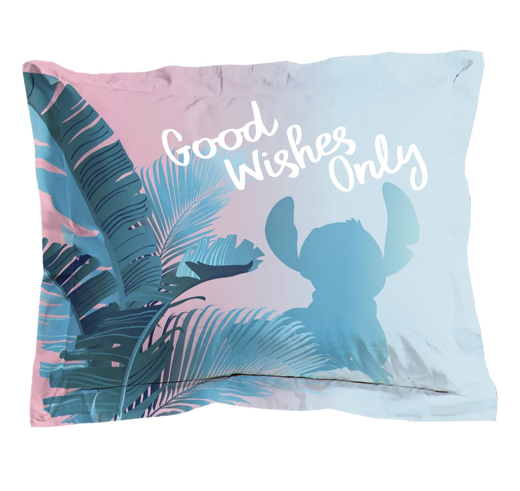 Lilo & Stitch Tropical Flowers Kids Queen Bed in a Bag Bedding Set w/ Reversible Comforter