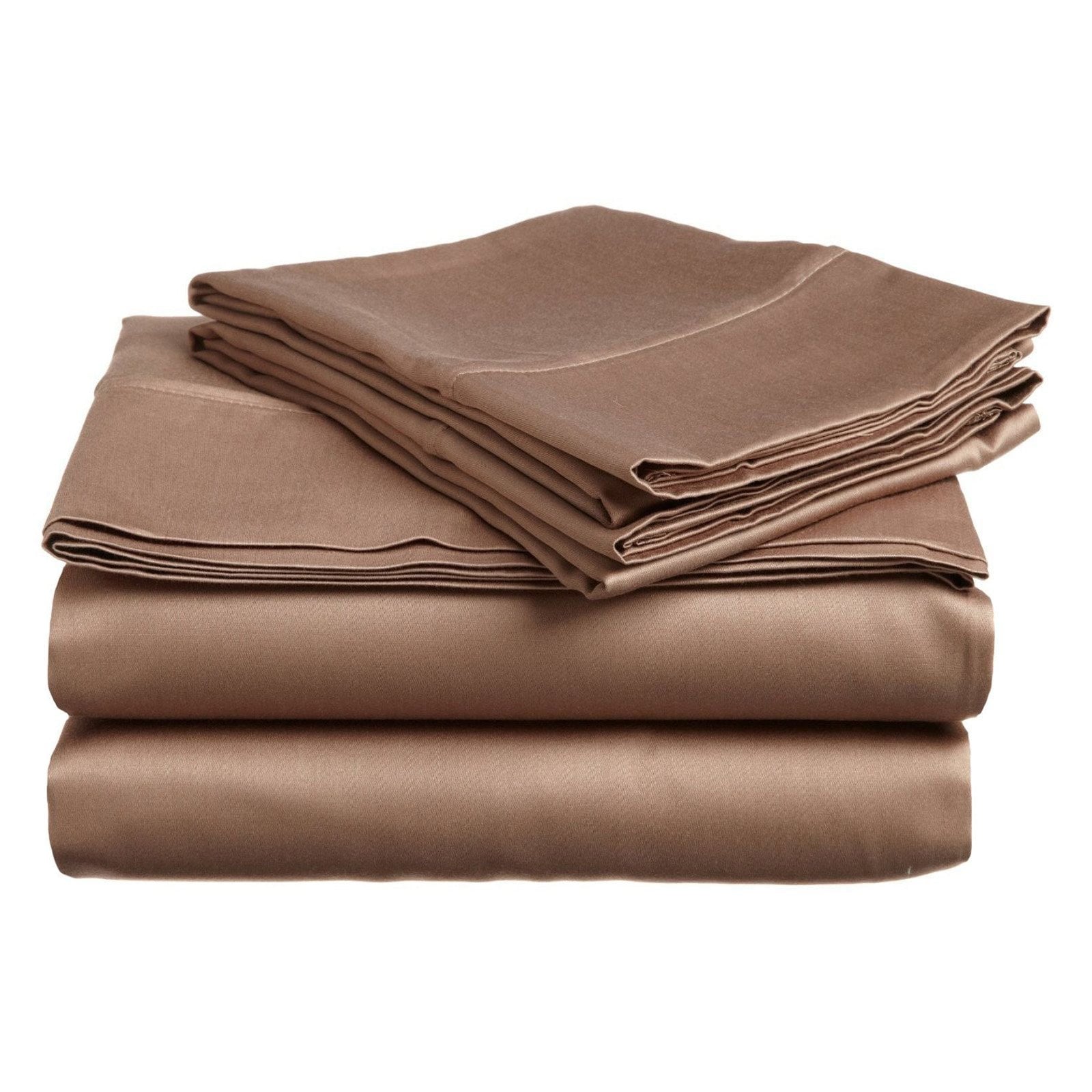 Superior 4-Piece 300 Thread Count Burgundy Egyptian Cotton Sheet Set, California King